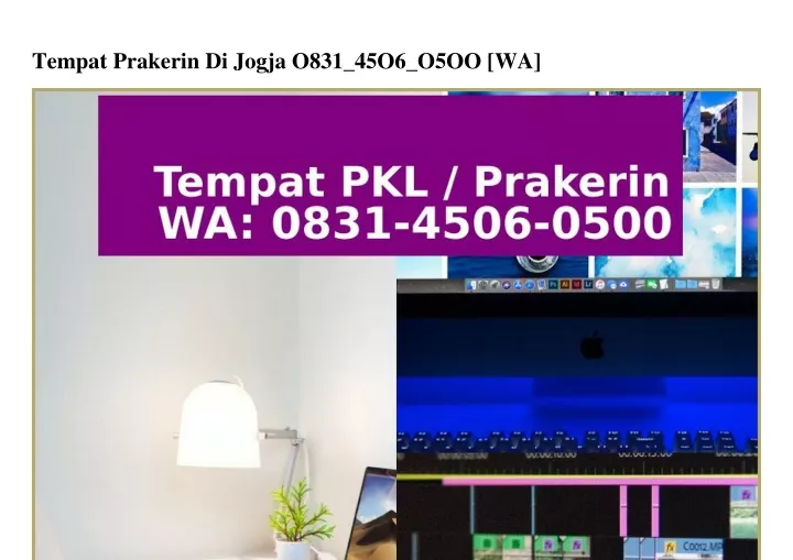 PPT Tempat  Prakerin Di  Jogja  8I 5 6 5   WA 