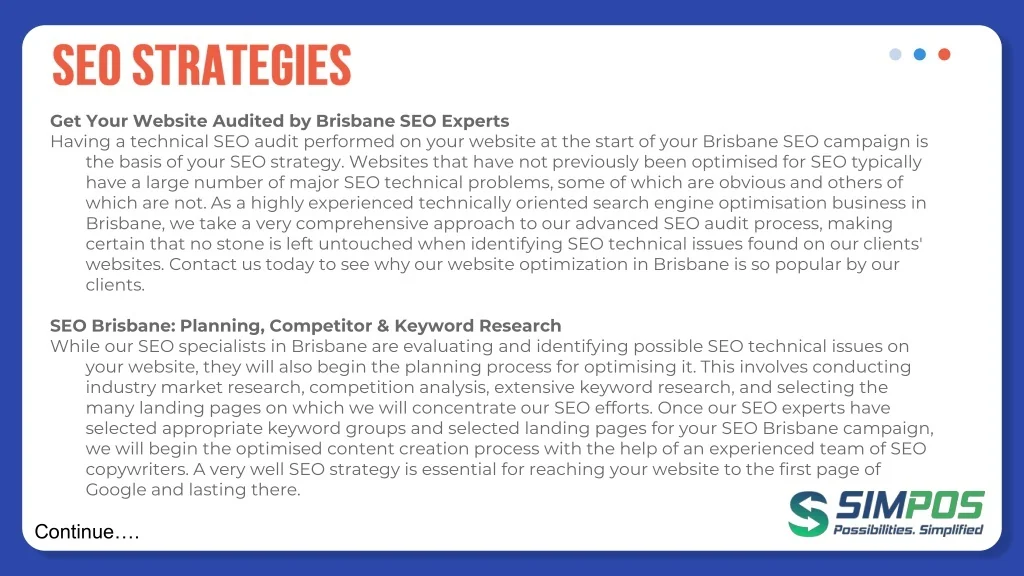 PPT - Brisbane SEO Company - Simpos PowerPoint Presentation, free ...