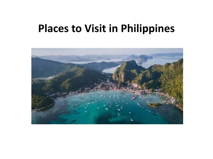 powerpoint presentation about tourist spots in the philippines