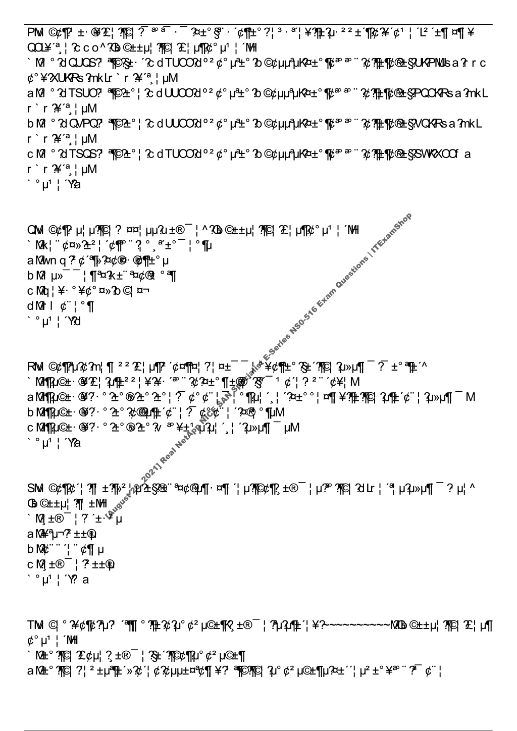 New NS0-516 Exam Papers