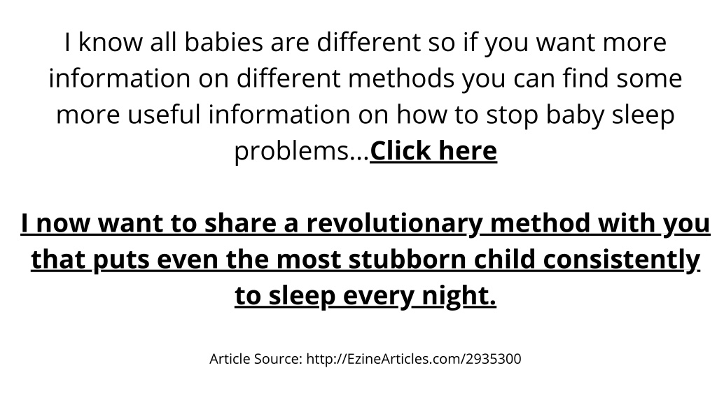 PPT - How To Stop Baby Sleep Problems PowerPoint Presentation, Free ...