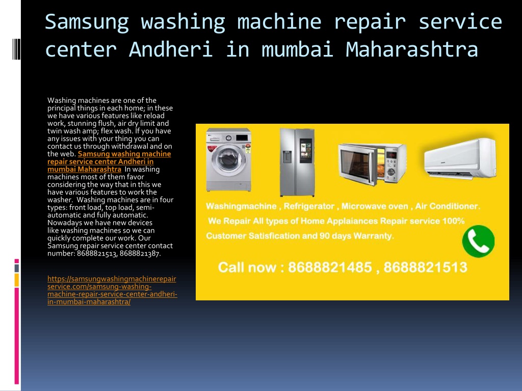 Samsung Washing Machine Repair In Mumbai PPT - Samsung Refrigerator Repair Service Center Borivali in Mumbai