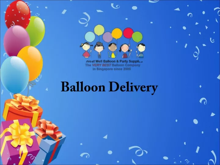 PPT Balloon Delivery PowerPoint Presentation, free download ID10786769