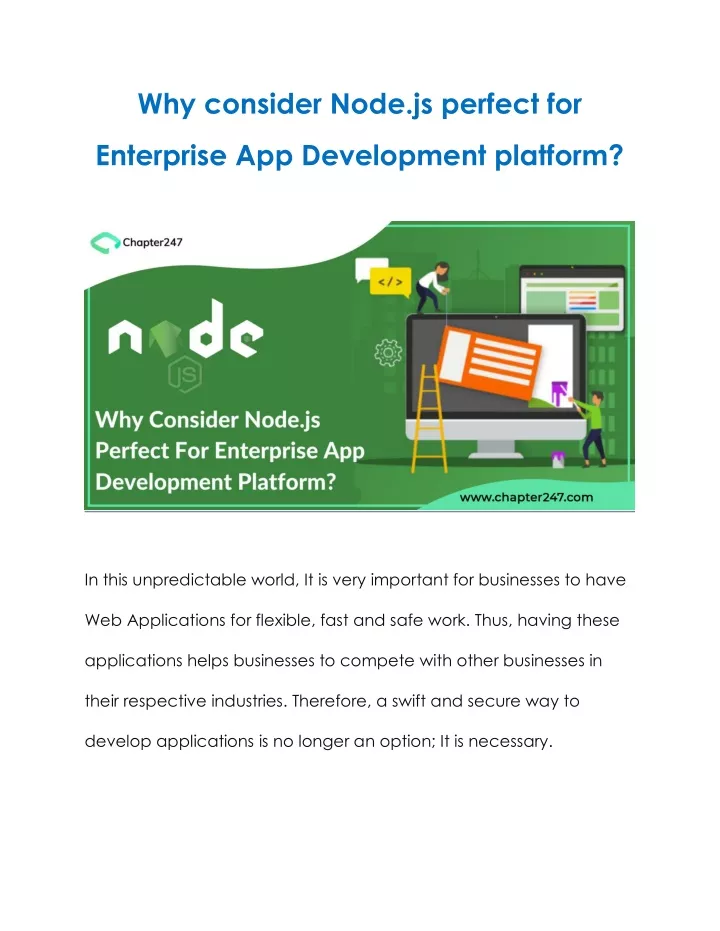 PPT - Why Consider Node.js Perfect For Enterprise App Development ...