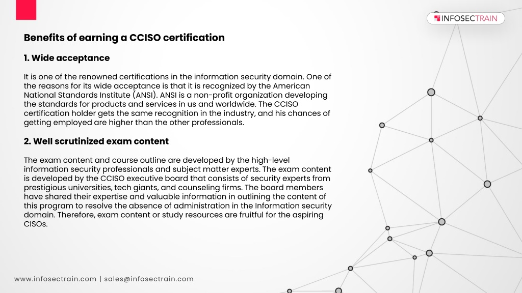 PPT Benefits of earning CCISO certification PowerPoint Presentation