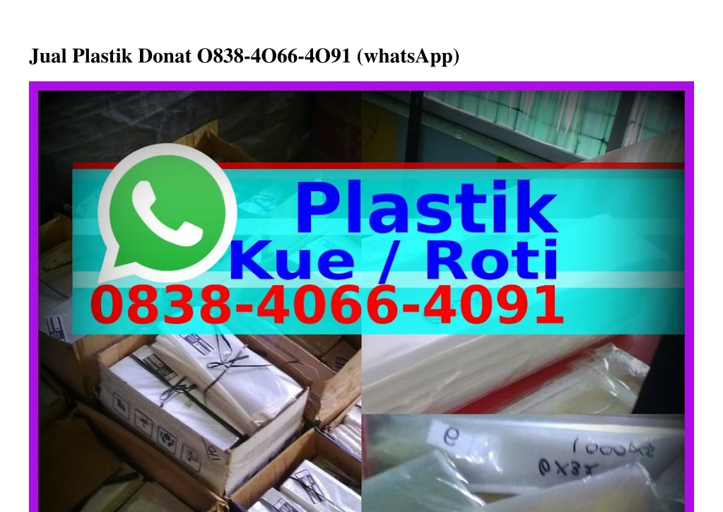 PPT Jual  Plastik  Donat O88 O O1 WA PowerPoint 