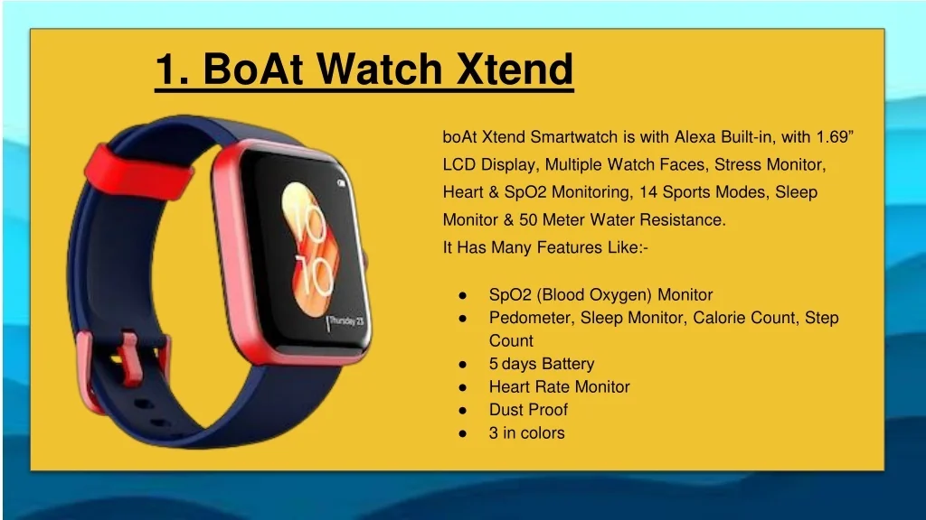 PPT TOP 5 LATEST EDITION SMARTWATCH UNDER RS 5000 PowerPoint
