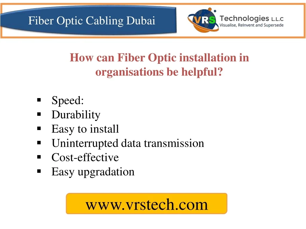 PPT Find the Best Fiber Optic Splicing Companies in UAE PowerPoint