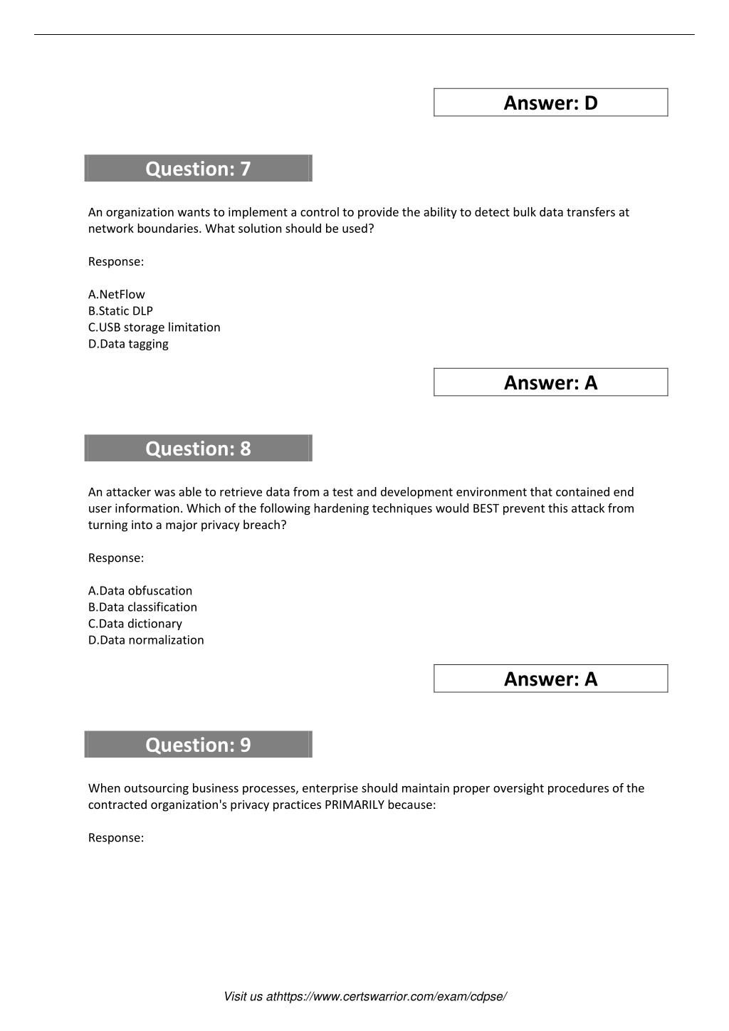 New CDPSE Braindumps Sheet