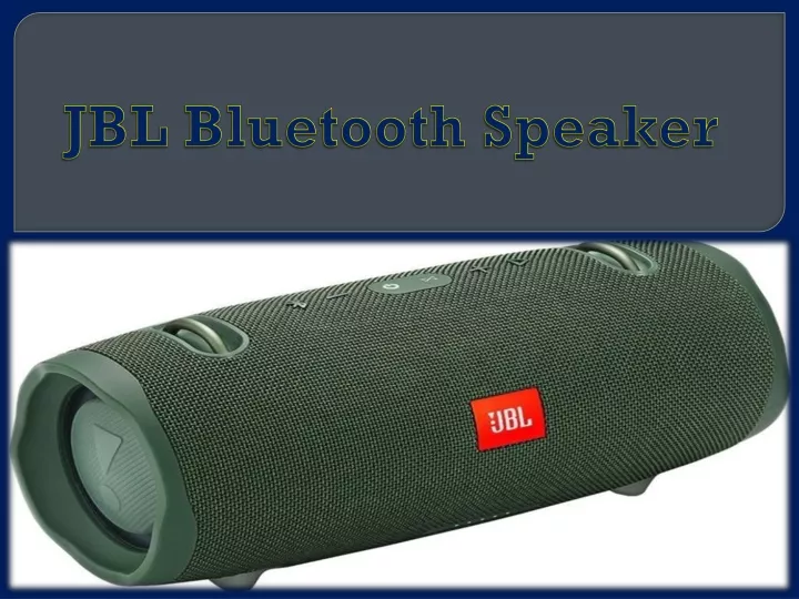 Ppt - Jbl Bluetooth Speaker Powerpoint Presentation, Free Download - Id 