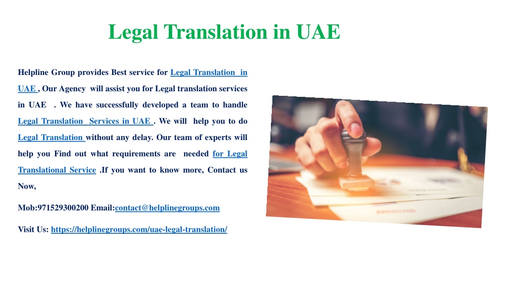 Ppt Legal Translation Service In Uae Powerpoint Presentation Free Download Id10794001 5015