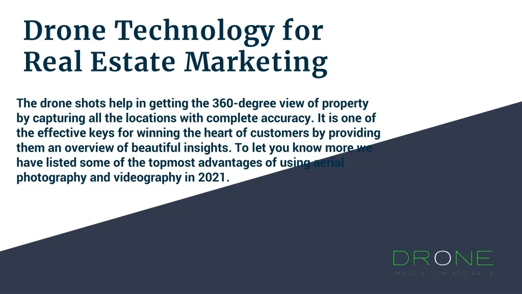 PPT - Drone Photography and Videography in Real Estate - Drone IFA ...