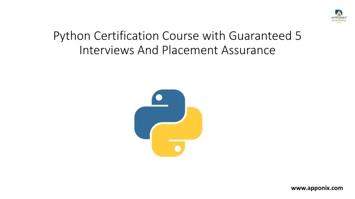 PPT - Python Course by Apponix Academy | 100% Placement Assurance ...
