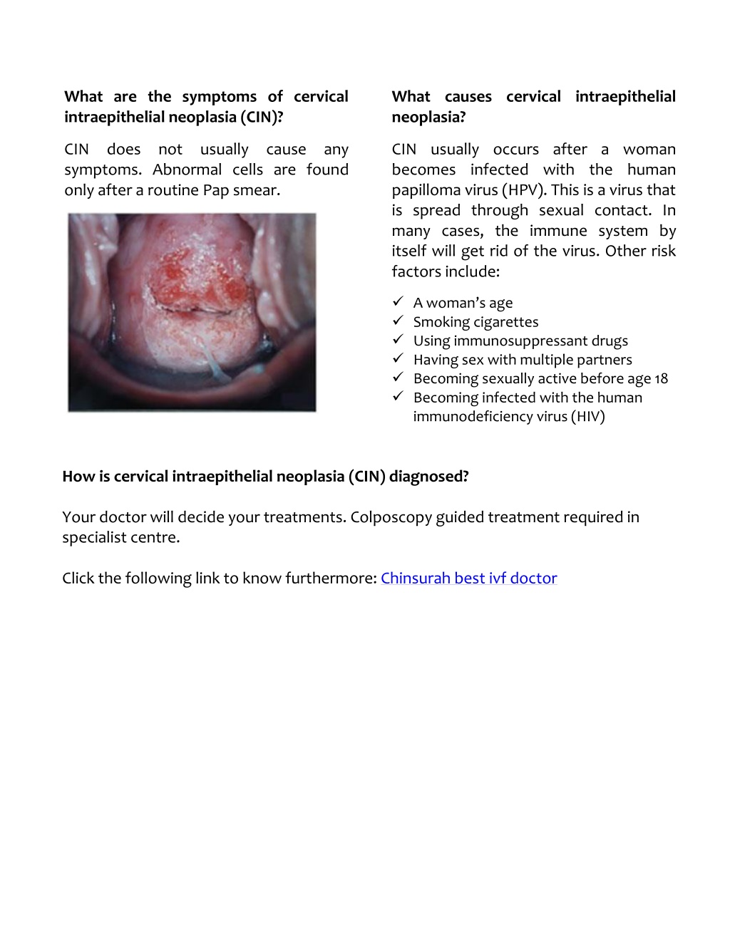 PPT - What is cervical intraepithelial neoplasia (CIN)? PowerPoint ...