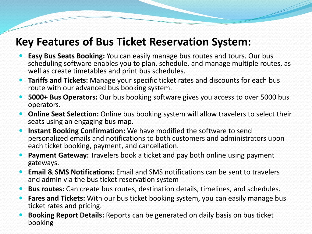 PPT - Online Bus Reservation System PowerPoint Presentation, Free ...