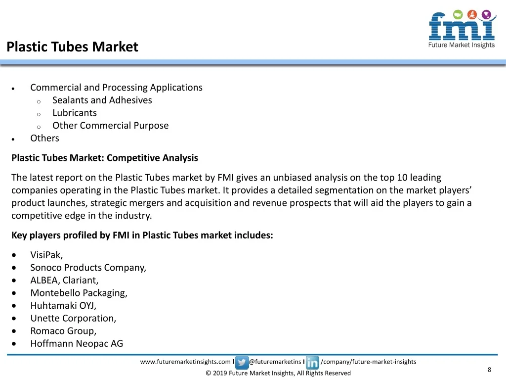 PPT Plastic Tubes Market PowerPoint Presentation, free download ID
