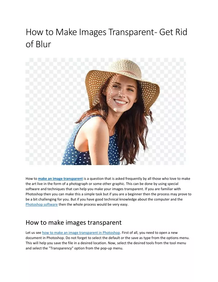 How To Make Images Transparent On Docs