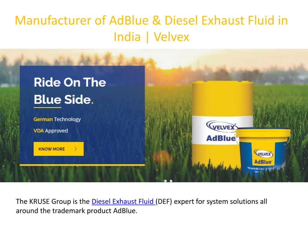 PPT - Diesel Exhaust Fluid in India PowerPoint Presentation, free download  - ID:10802778
