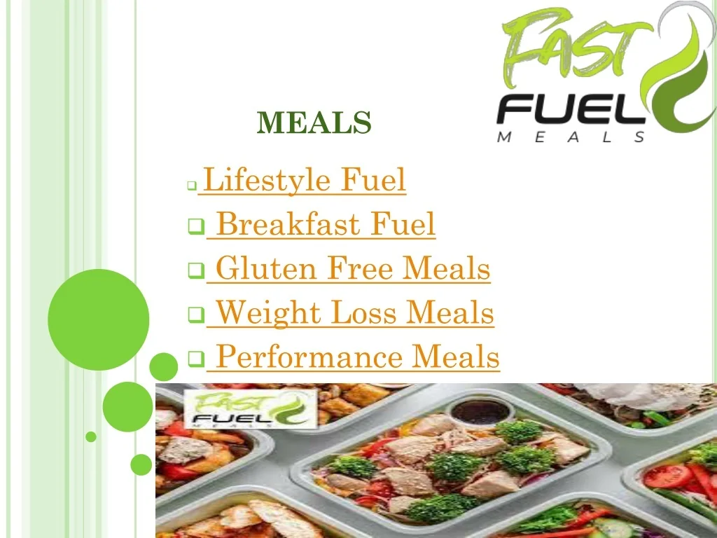 PPT Healthy Pre Made Meals Delivery Fast Fuel Meals PowerPoint