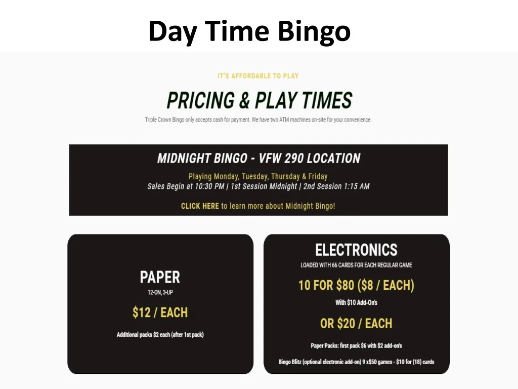 PPT Bingo Hall in Houston Bingo Hall Near Me Triple Crown Bingo