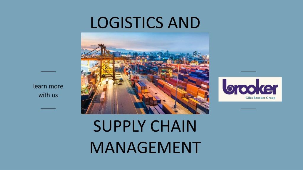 Ppt Logistic And Supply Chain Management Powerpoint Presentation Free Download Id10804671 1450