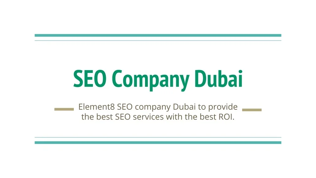 PPT - SEO Company Dubai PowerPoint Presentation, free download - ID ...