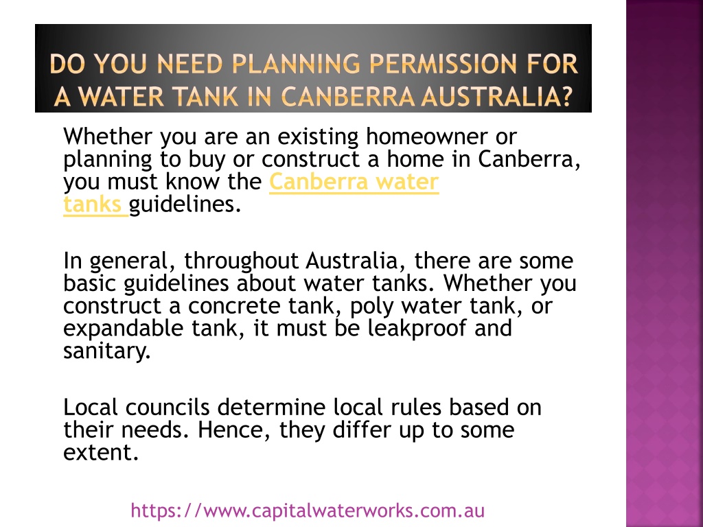ppt-do-you-need-planning-permission-for-a-water-tank-in-canberra