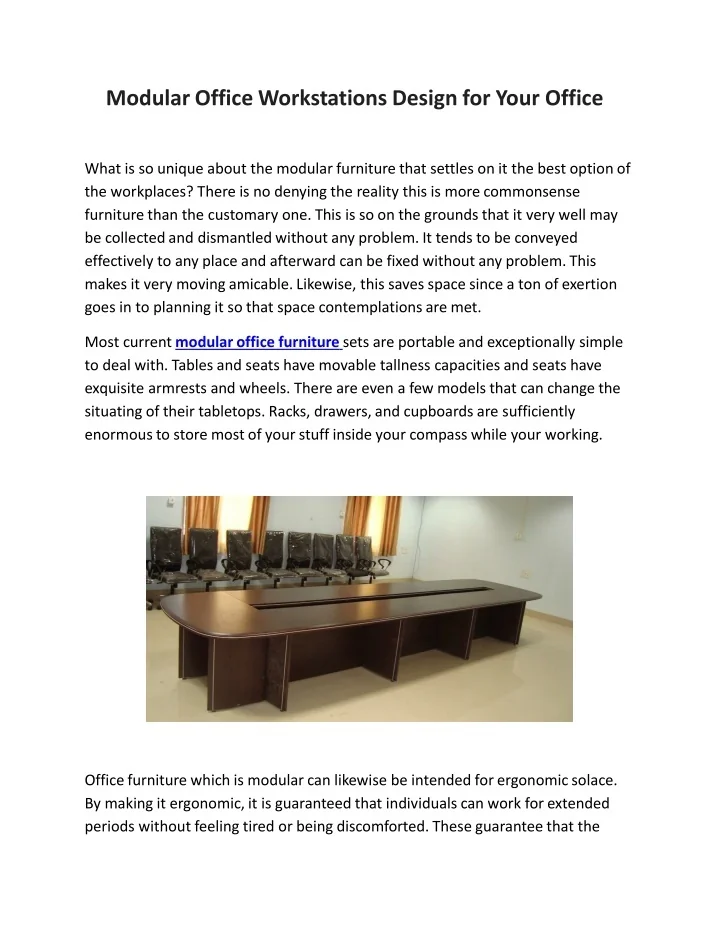 PPT Modular Office Workstations Design for Your Officeconverted