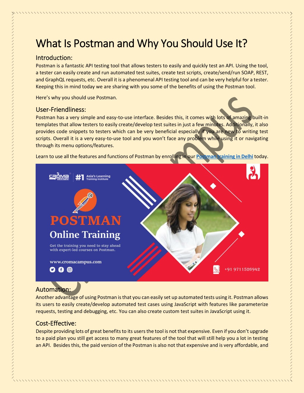 postman ppt presentation download