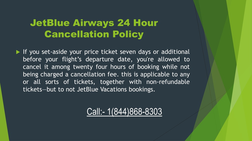 PPT - JetBlue Cancellation and Refund Policy 1(844)868-8303 PowerPoint ...