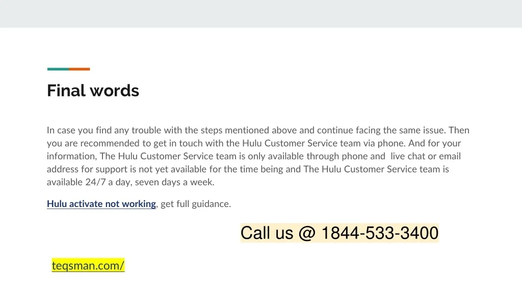 PPT - Why does Hulu say my login is blocked_ PowerPoint Presentation