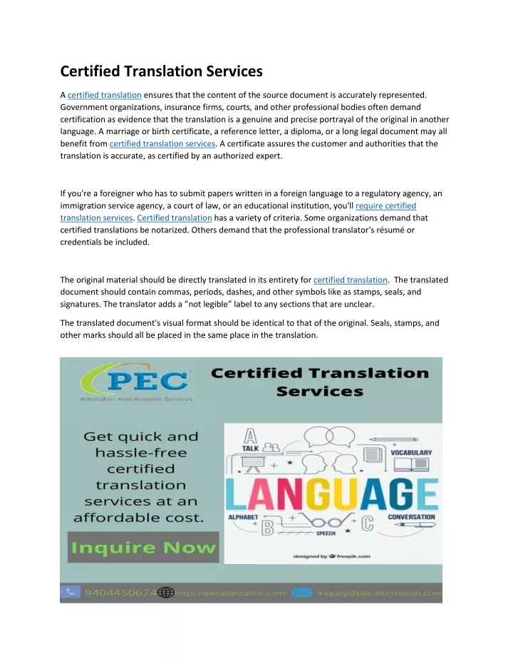 Ppt Certified Translation Services Powerpoint Presentation Free Download Id10810979 7059