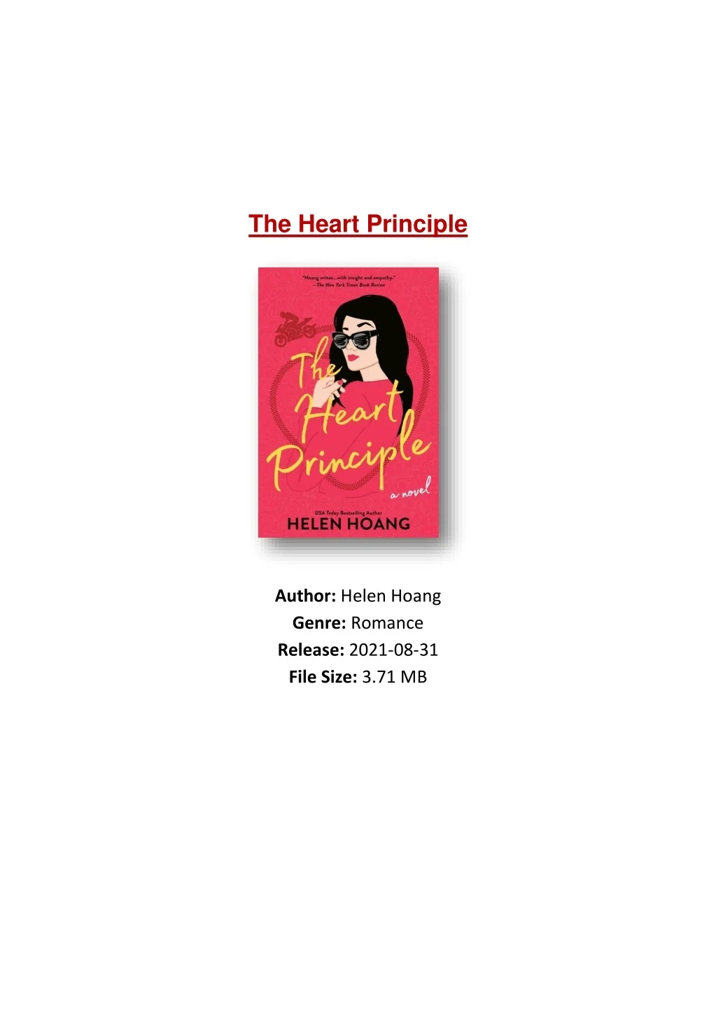 PPT - [PDF] Free Download The Heart Principle By Helen Hoang PowerPoint ...