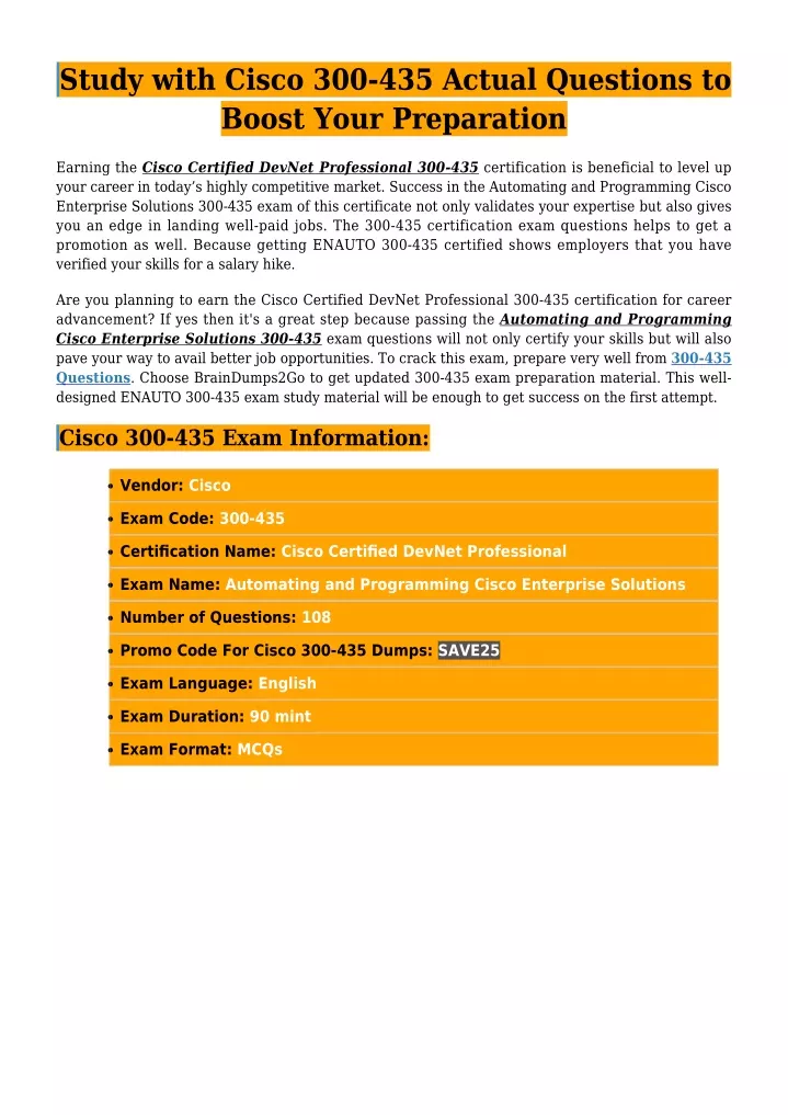 New 300-435 Exam Question