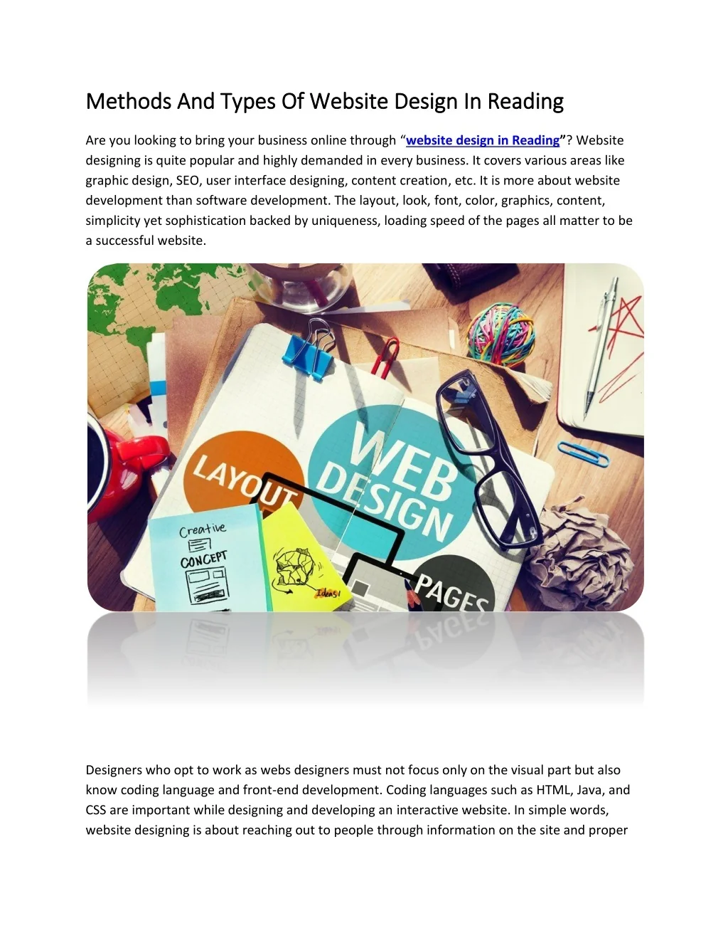 Method Website Design PPT - Methods And Types Of Website Design In Reading PowerPoint ...