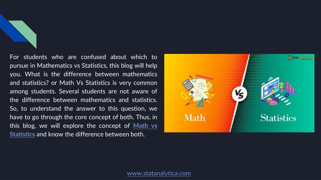 PPT - Math Vs Statistics: Top 9 Important Points One Should Know ...