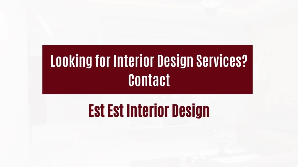 PPT 5 Reasons Why Interior Design is Important PowerPoint