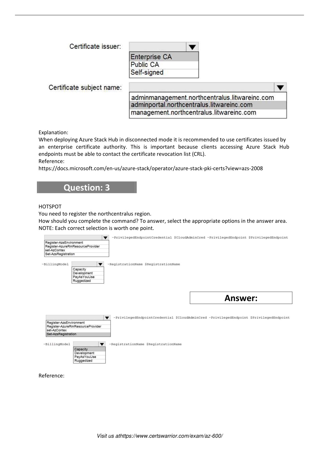 VCE AZ-600 Dumps