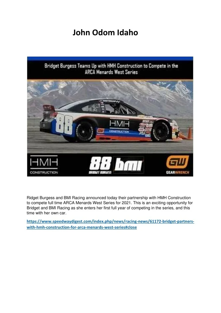 PPT John Odom Idaho PowerPoint Presentation, free download ID10819102