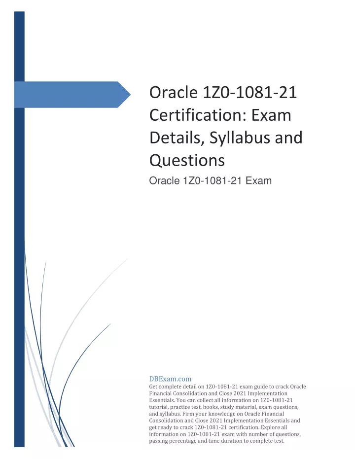 Reliable 1Z0-1081-21 Exam Bootcamp