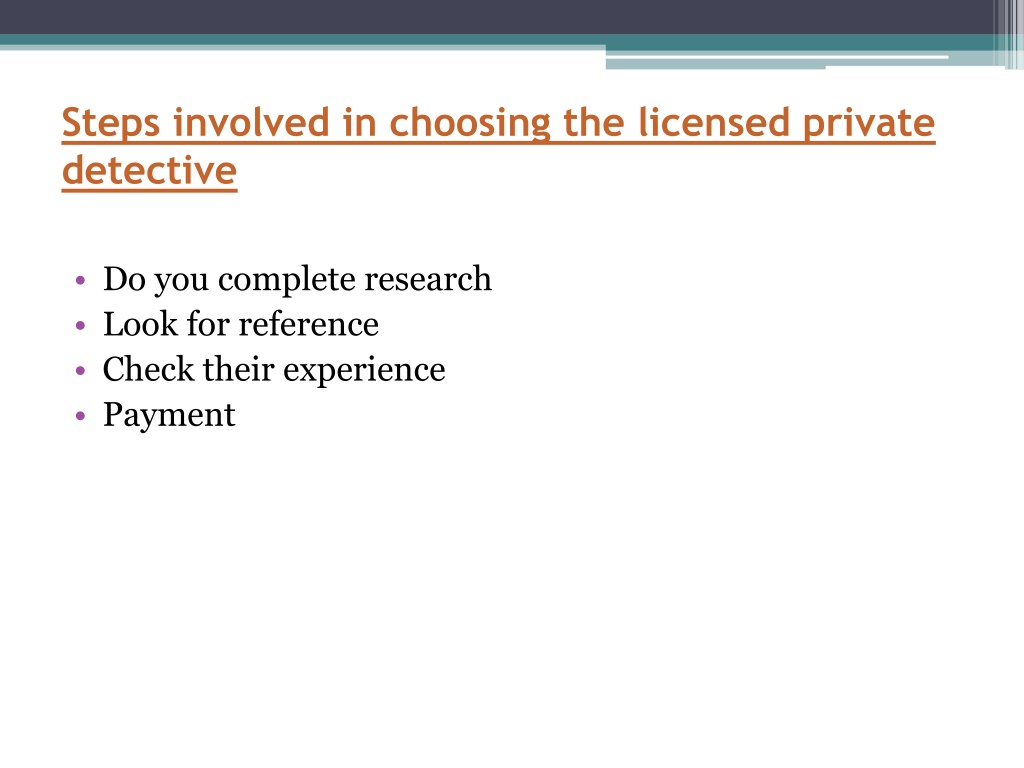 Ppt How To Hire The Best Licensed Private Detective Powerpoint