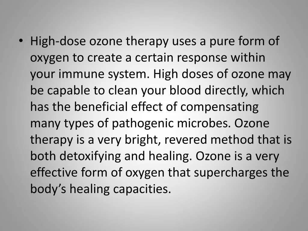 PPT Ozone Therapy at Home PowerPoint Presentation, free download ID