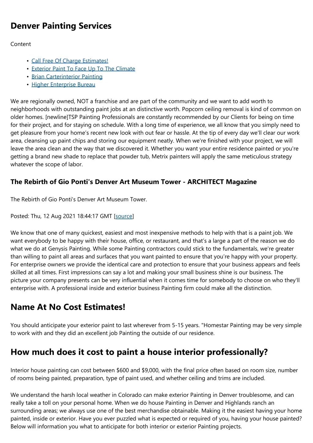 PPT 2021 Interior Painting Prices PowerPoint Presentation, free
