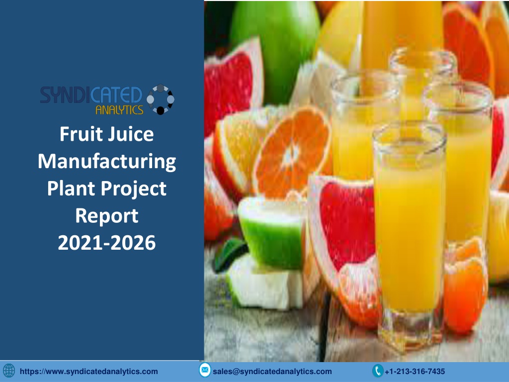 fruit juice manufacturing business plan
