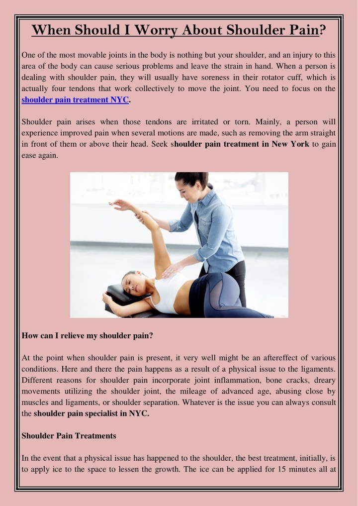 PPT - When should I worry about shoulder pain PowerPoint Presentation ...