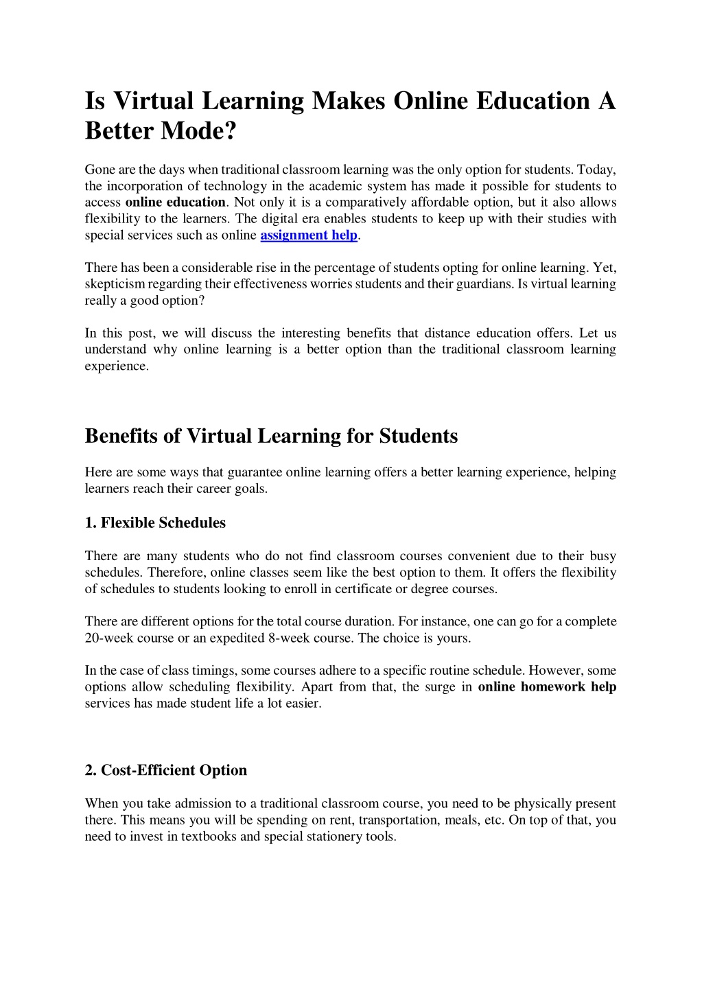 PPT - Is Virtual Learning Makes Online Education A Better Mode ...