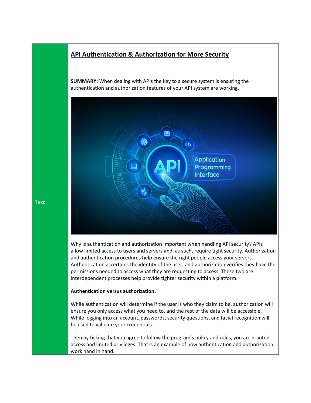 PPT - API Authentication & Authorization for More Security PowerPoint ...