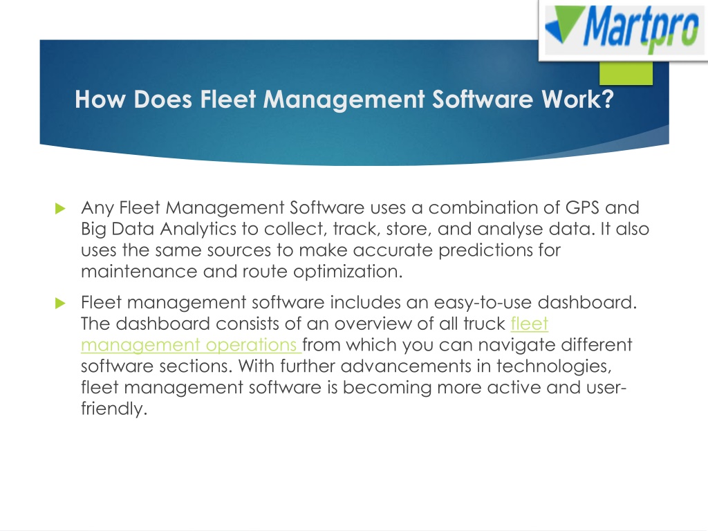 How Does Fleet Management Software Work