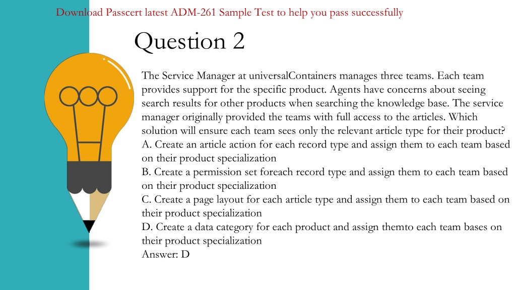 ADM-261 New Test Materials