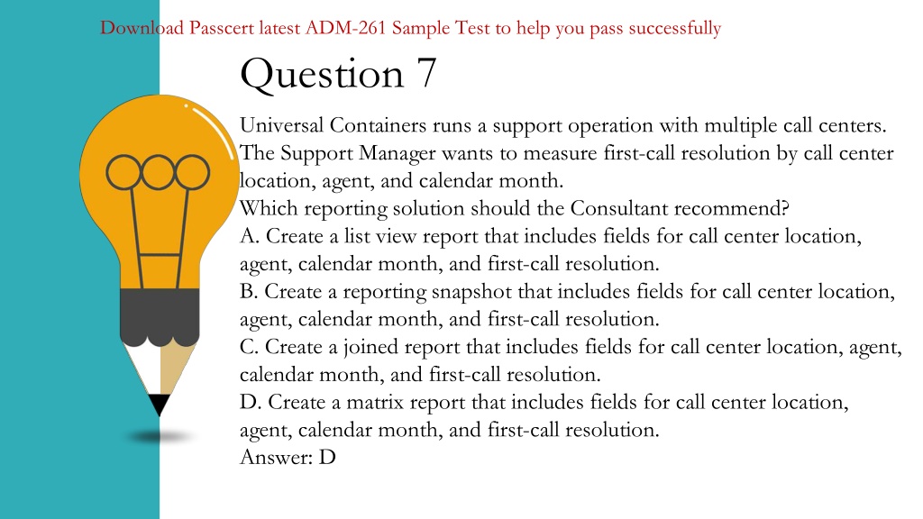 New ADM-261 Test Experience